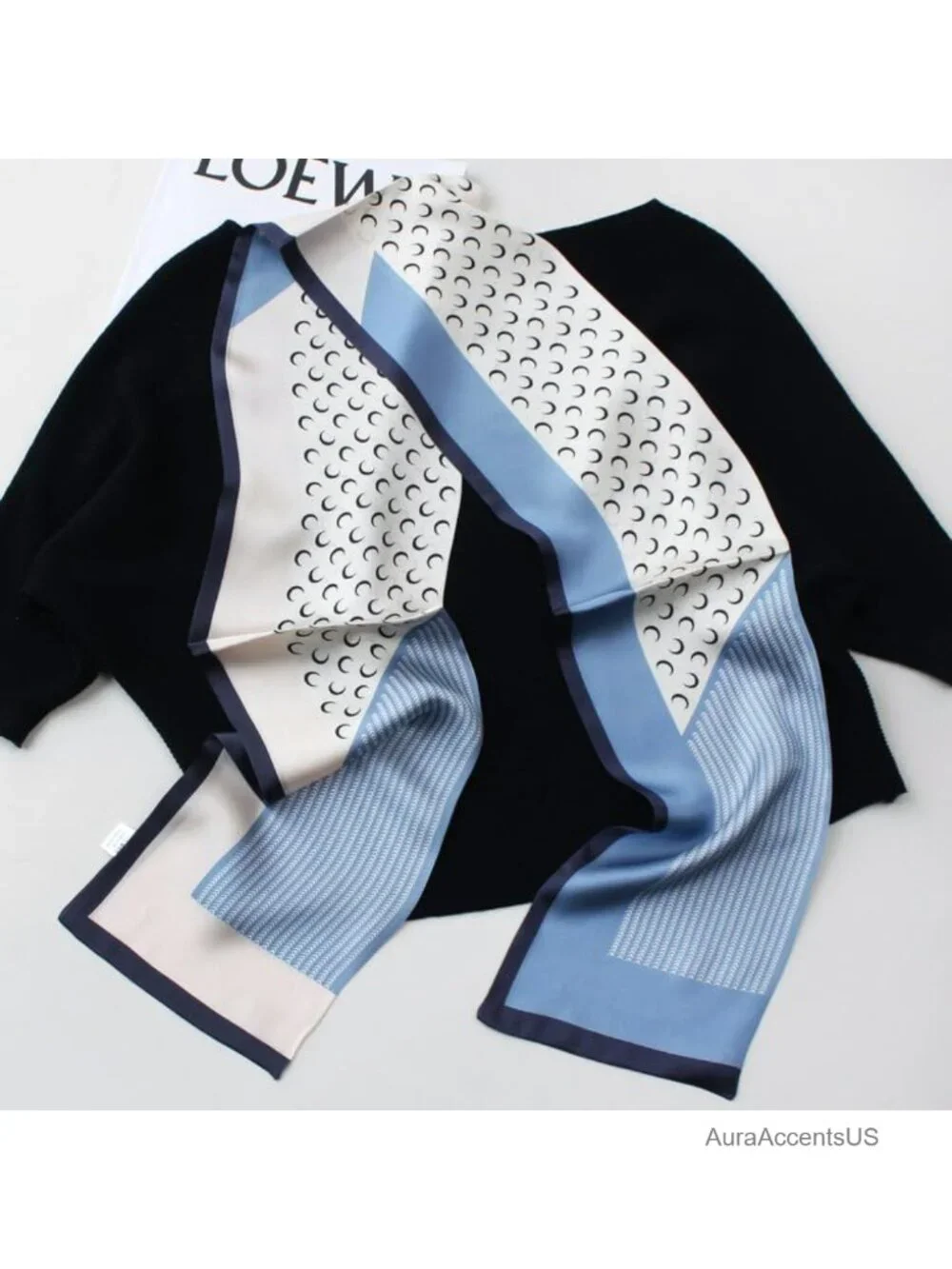 100% Mulberry Silk Long Scarf Neck Scarf Hair Wrap Shawl Gift Boxed